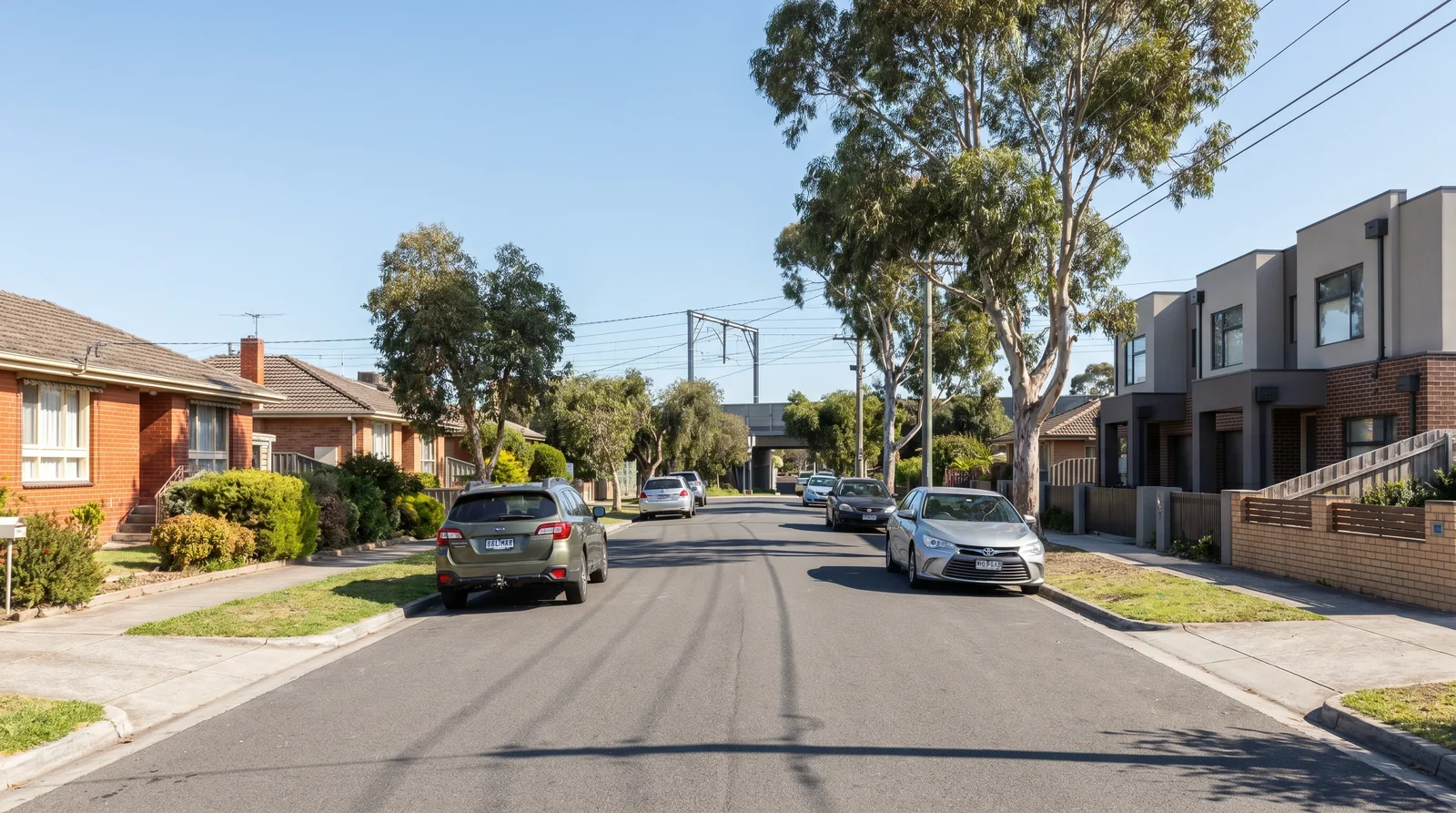 A street scene in Noble Park, Melbourne south-east